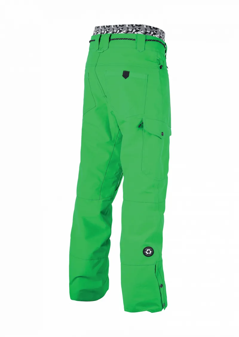 Picture Mens Under Ski Pants in Green-1