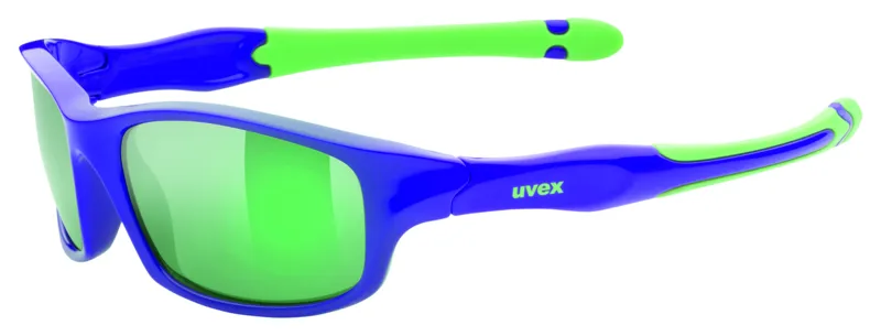 Uvex Sportstyle 507 Junior Sunglasses In Lilac/Green with Green Lens