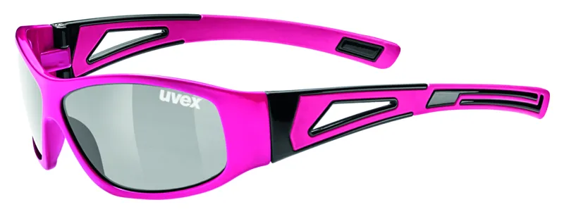 Uvex Sportstyle 509 Junior Sunglasses In Pink Silver Mirror Lens