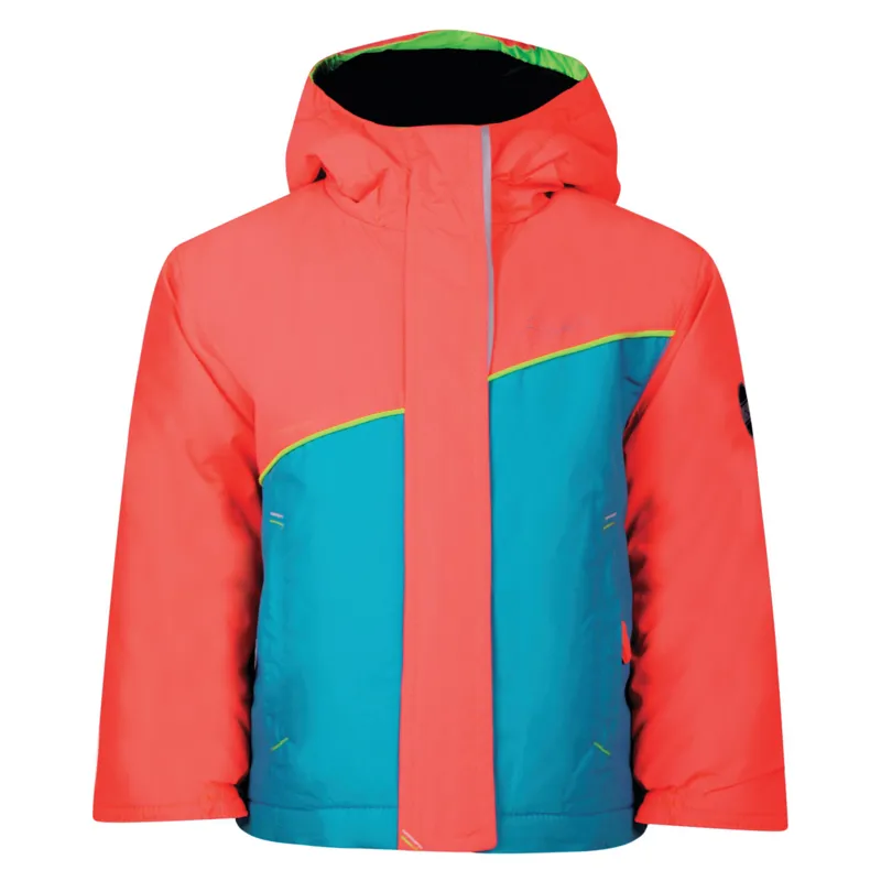 Dare2B Jaunt Junior Jacket and Pants Set In Coral/Blue-1