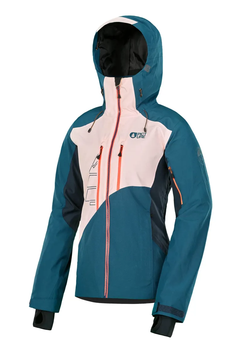 Picture Seen Womens Ski Jacket in Petrol Blue