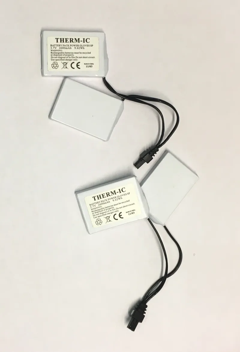 Pair of Zanier GTX heated glove spare batteries