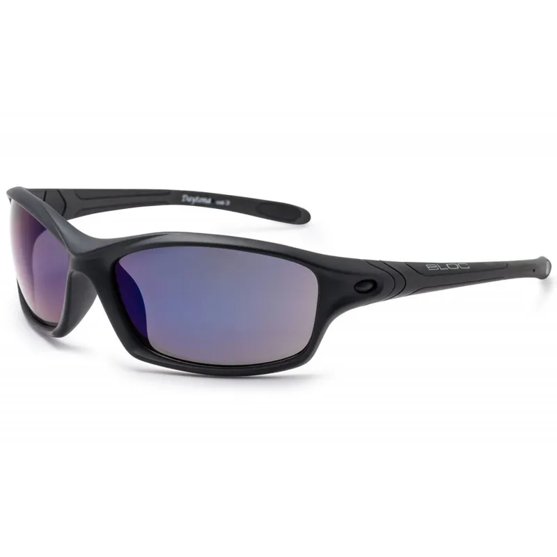 Bloc Daytona XMB60 Sunglasses Black with Blue Mirror Lens
