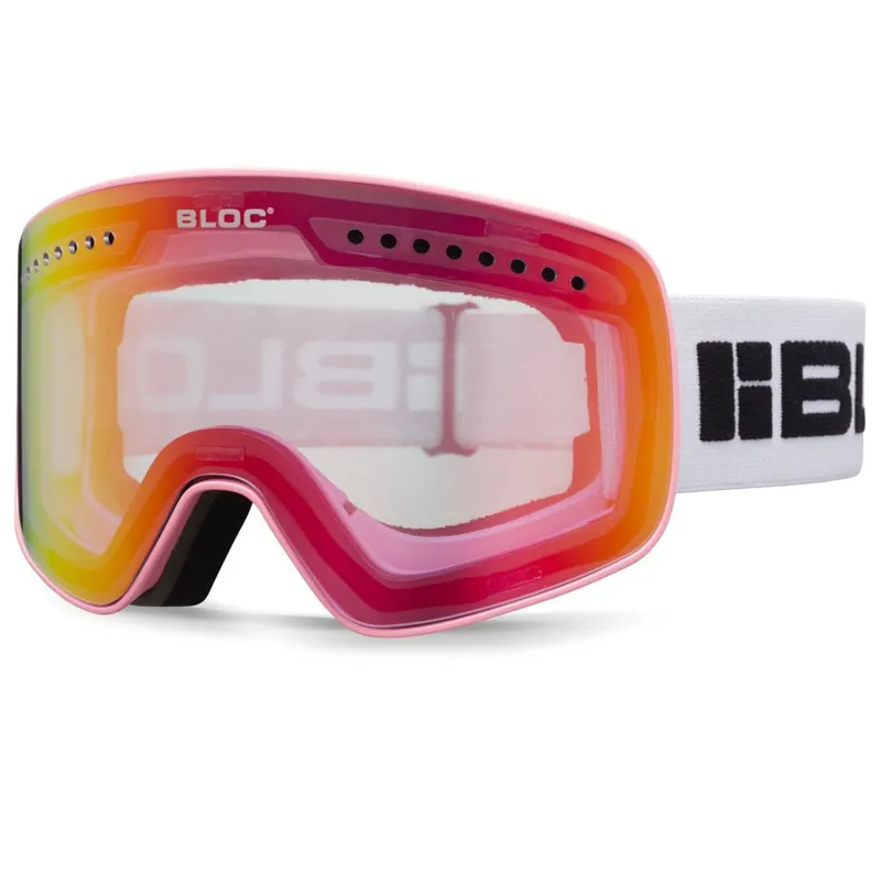Bloc Fifty Five Ski Goggles Pink with Quick Change 2 Lens System