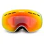 Bloc New Moon Ski Goggles in White with Red Mirror Lens