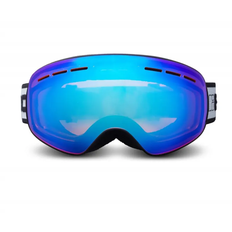 Bloc New Moon Ski Goggles - Black with Orange/Blue Lens-1