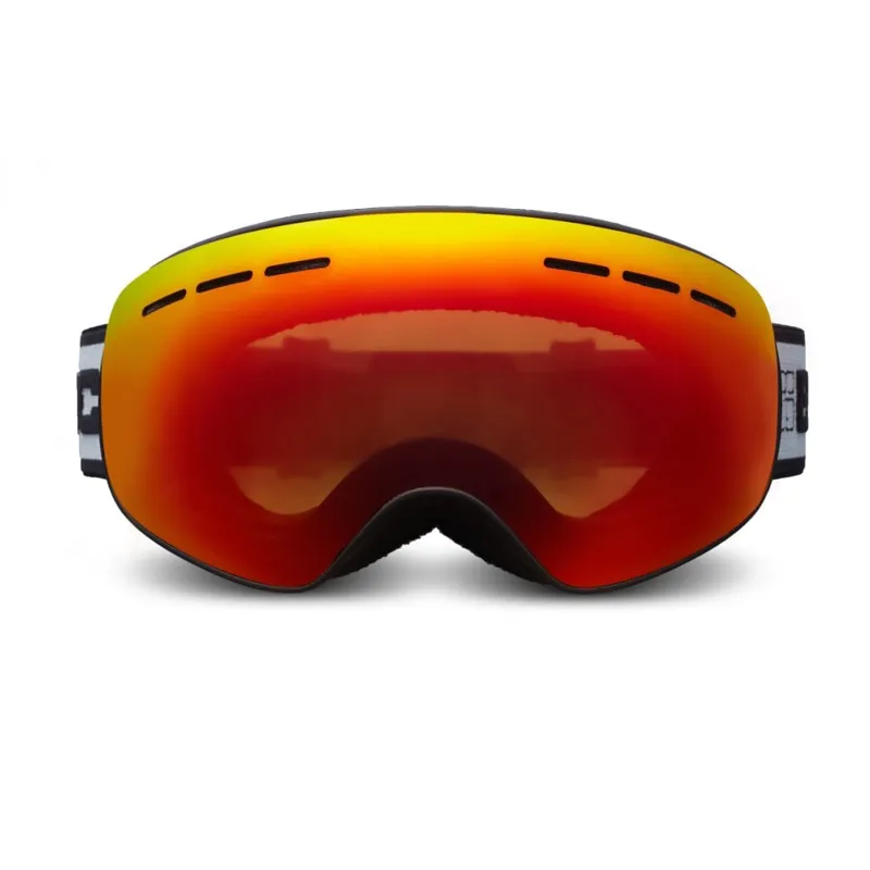 Bloc New Moon Ski Goggles - Black with Red Mirror Lens-1