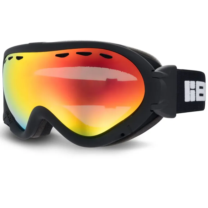 Bloc Spirit 3 OTG Ski Goggles - Black with Red Mirror Lens-1