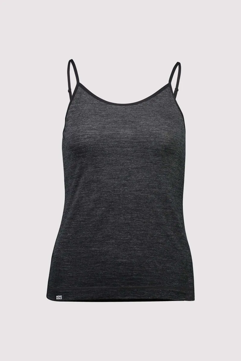 Mons Royale Womens Merino No Ordinary Cami in Black