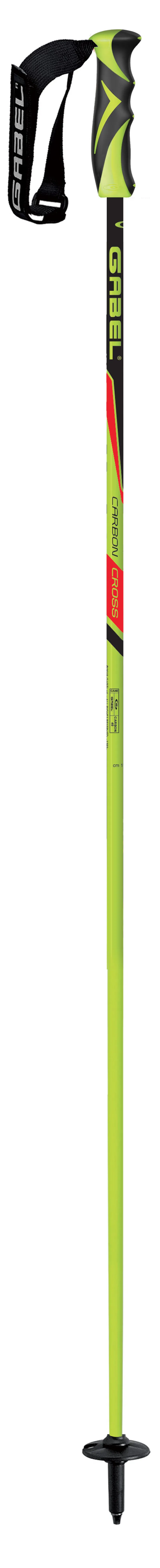 Gabel Carbon X Ski Poles in Lime Green