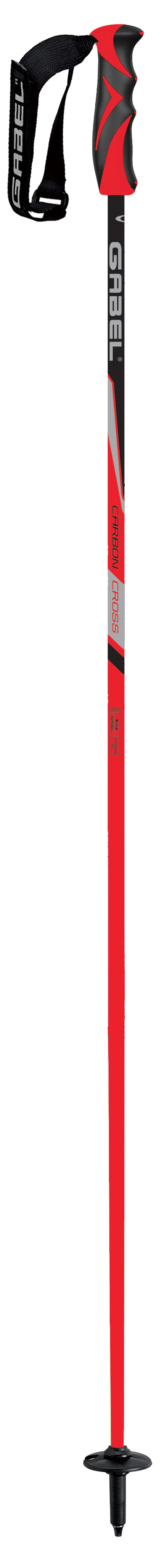 Gabel Carbon X Ski Poles in Red