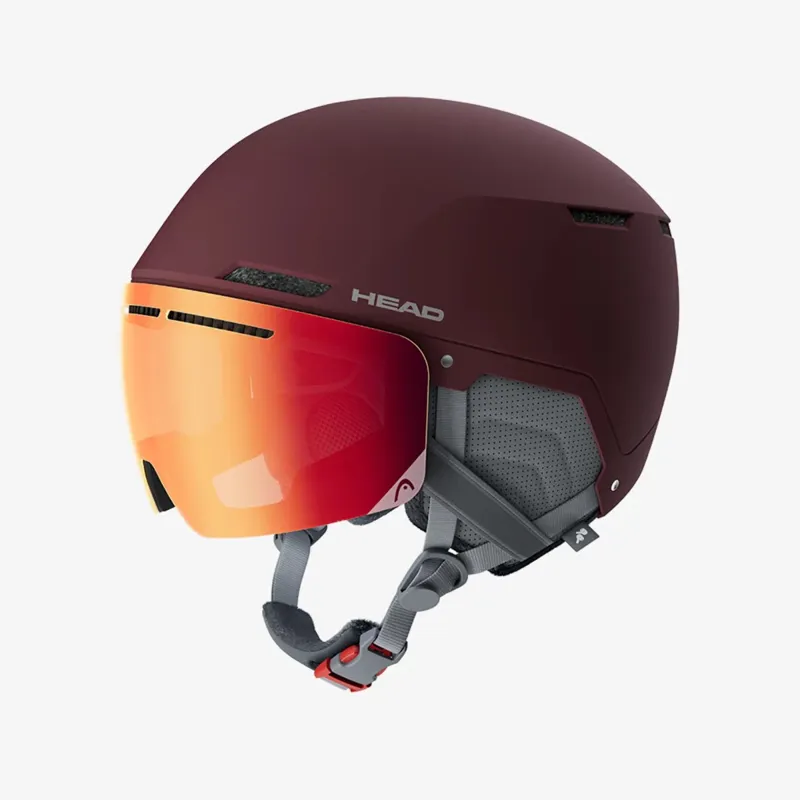 Head Cinema Pro Visor Womens Ski Helmet - Berry