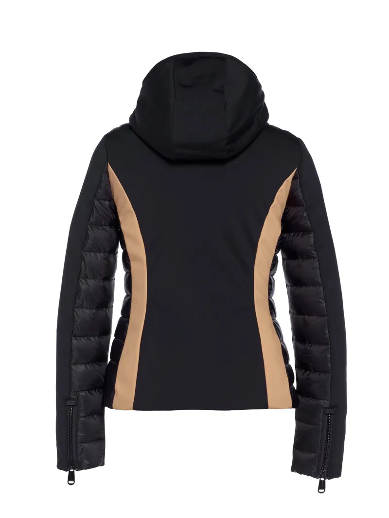 Goldbergh Classy Womens Down Ski Jacket - Black/Latte-1