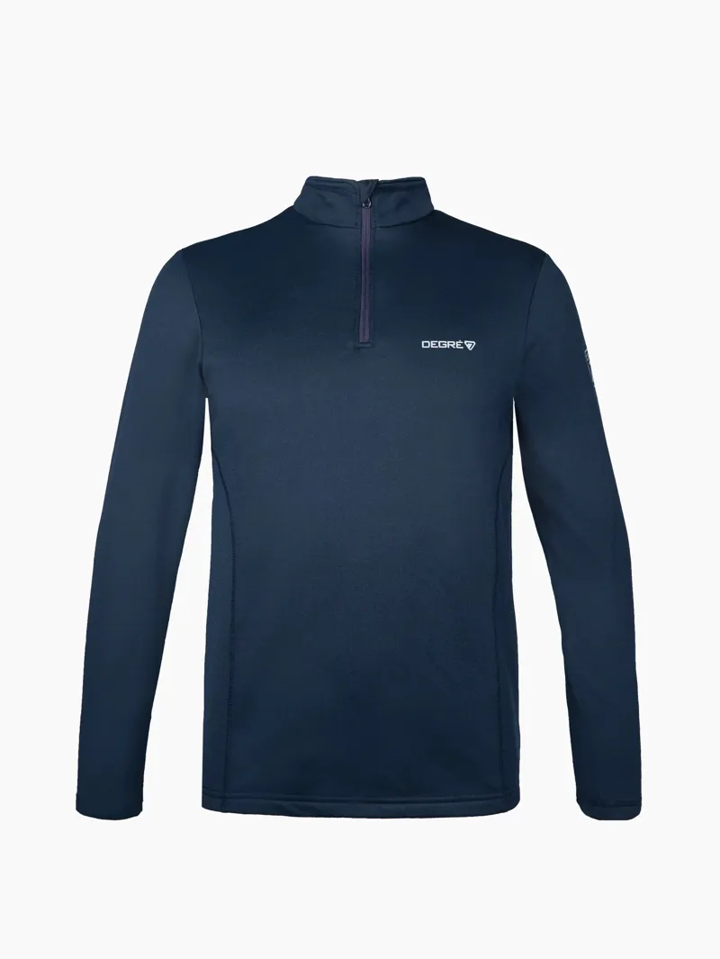 Degre 7 Gleisin Mens Half Zip Midlayer Top - Dark Blue