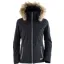 Henri Duvillard Olle Womens Natural Real Fur Ski Jacket in Black