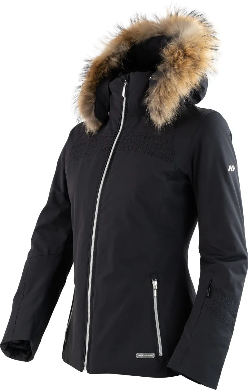Ski jackets with best sale real fur hoods
