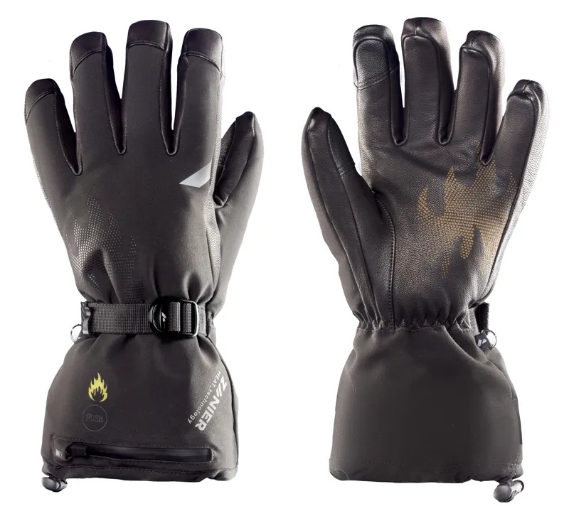 Zanier Heat STX Heated Unisex Gloves in Black