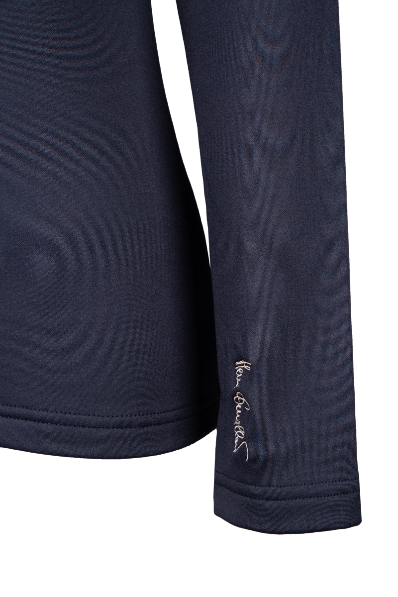 Henri Duvillard Marie Womens Half Zip Midlayer Top - Navy-3