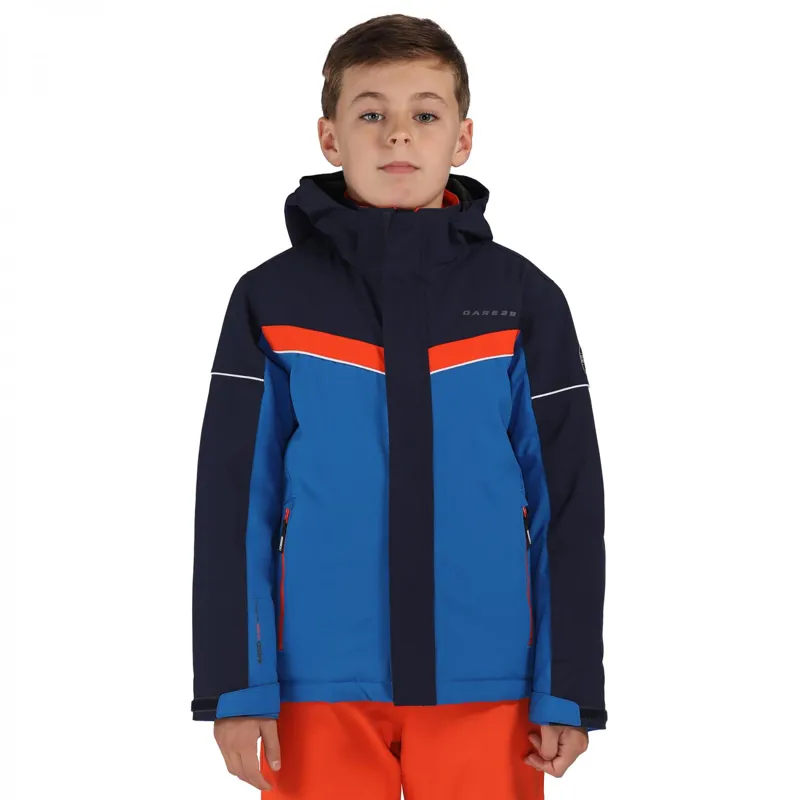 Dare2b Mentored Kids Ski Jacket In Oxford Blue-3