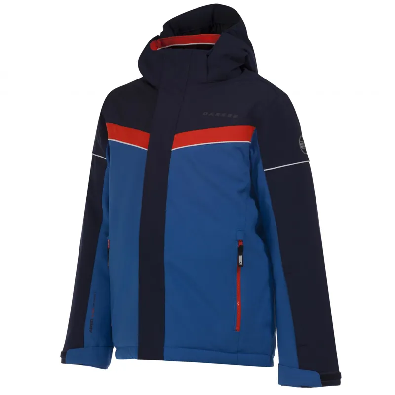 Dare2b Mentored Kids Ski Jacket In Oxford Blue-2