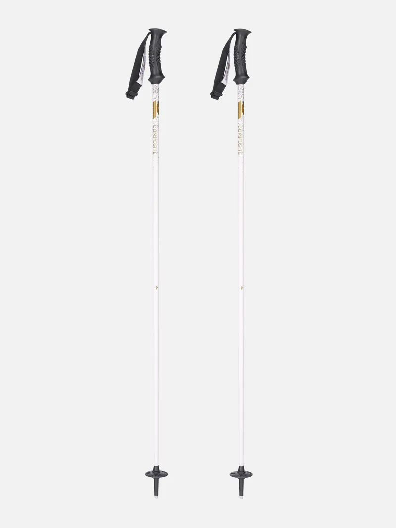 K2 Style Composite Womens Ski Poles - White