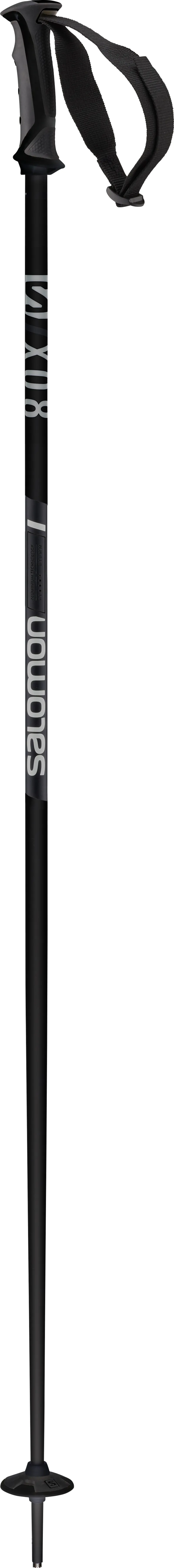 Salomon X 08 Ski Poles in Black