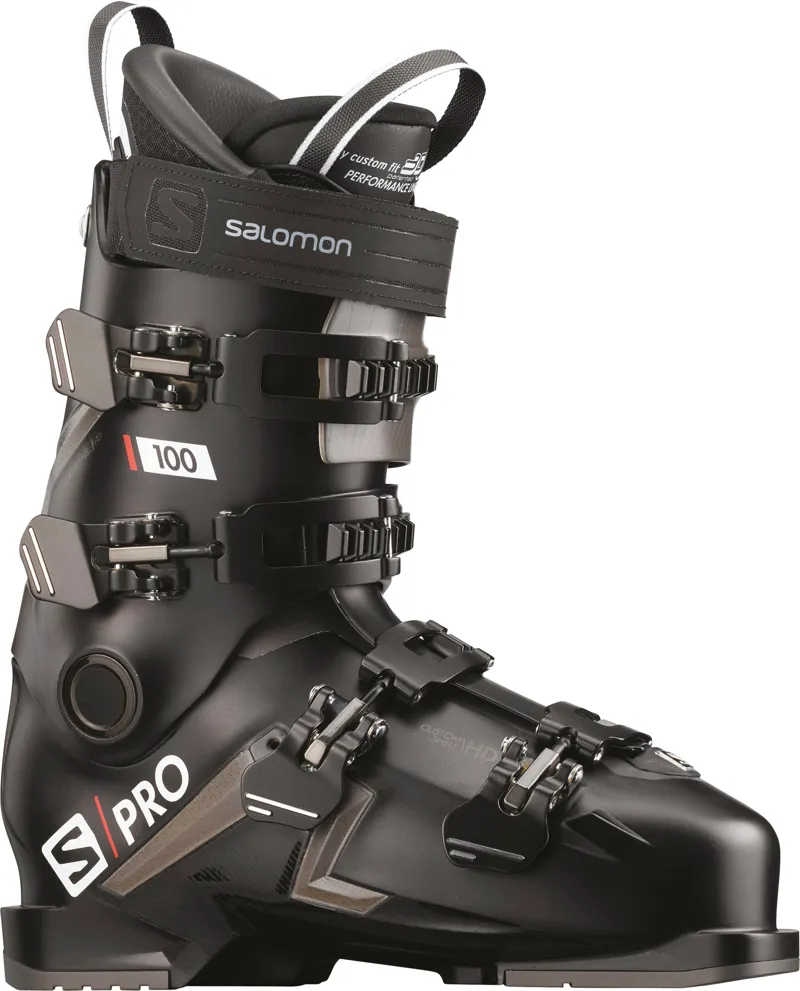 Salomon S Pro 100 Mens Ski Boots in Black