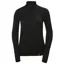 Helly Hansen Merino Mid 1/2 Zip Womens Baselayer Top In Black