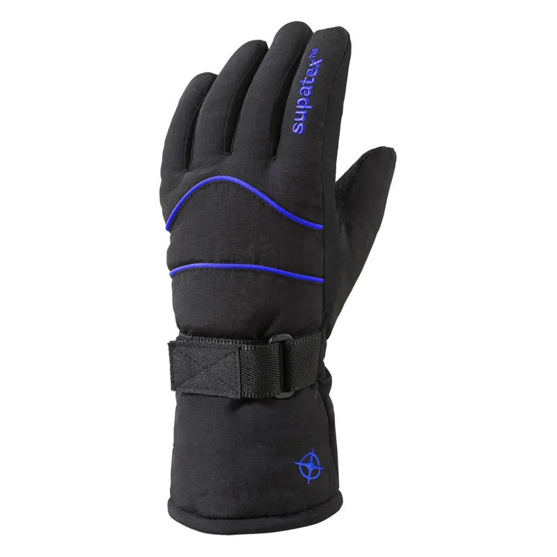 Manbi Rocket Junior Ski Gloves - Black/Blue