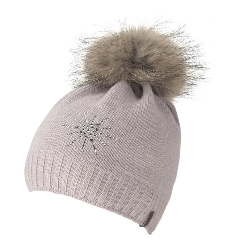 Manbi Cashmere Star Hat in Light Rose