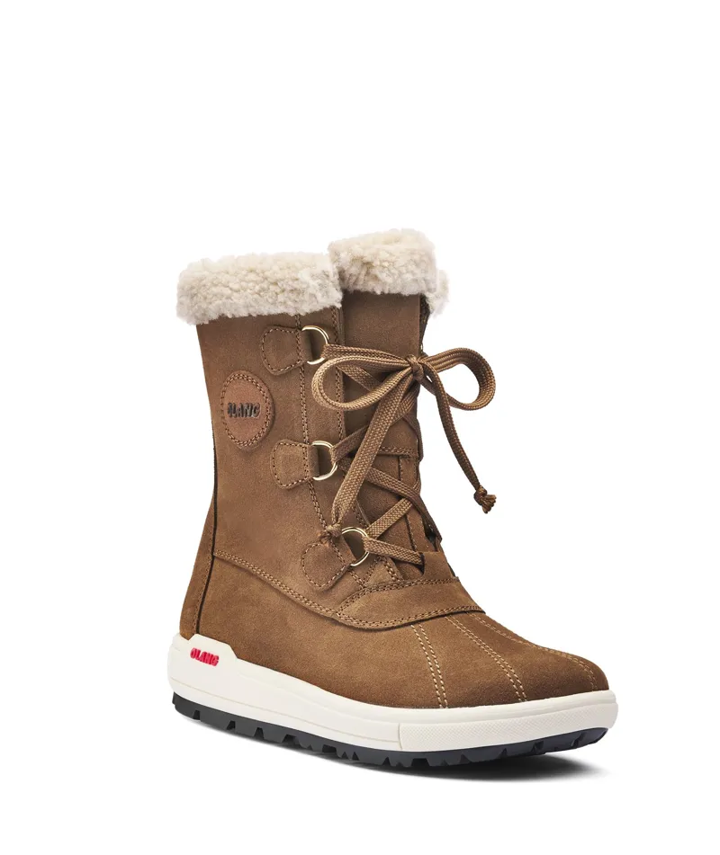 Olang Hupa Leather Tex Womens Snow Boots - Tan Brown