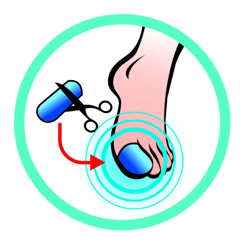 Sidas Gel Big Toe Protectors 1 Pair - Small/Medium-3