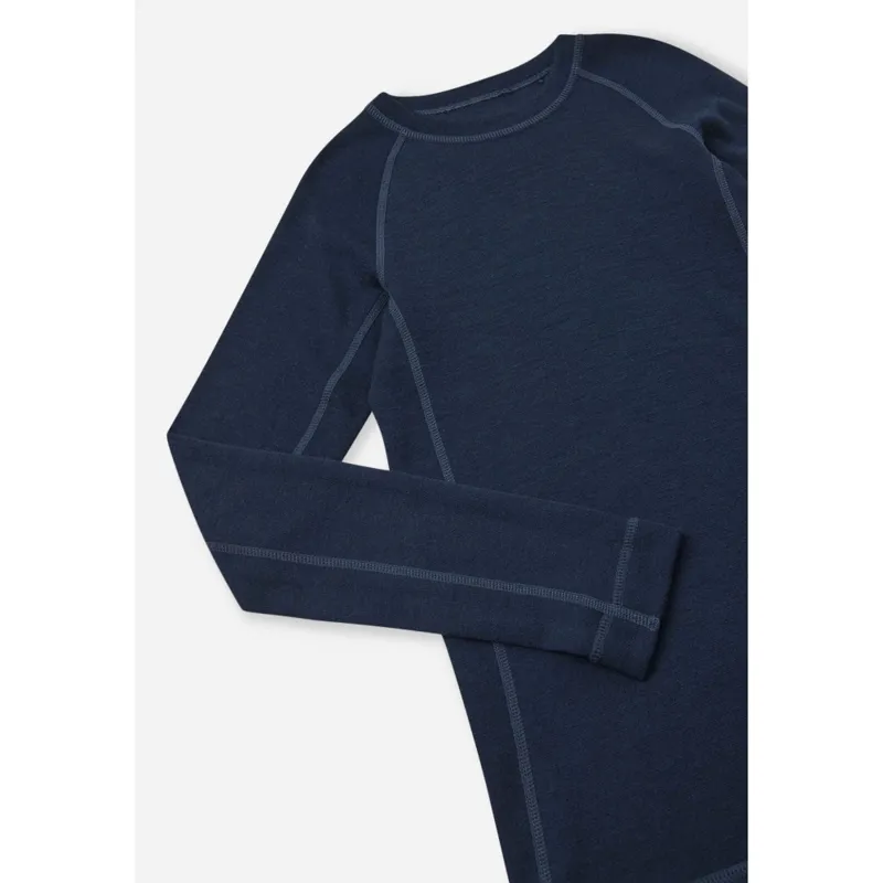 Reima Taitoa Kids Merino Thermal Baselayer Set - Navy Blue-1