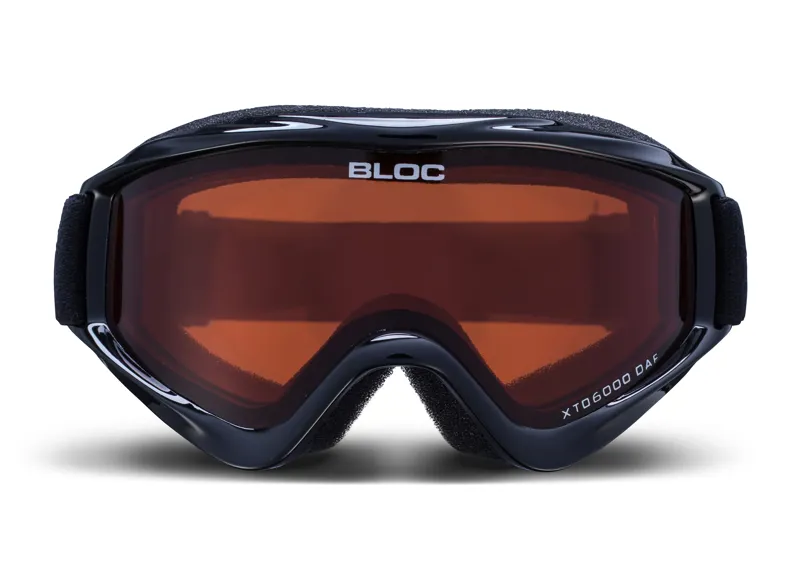 Bloc Spark Junior Ski Goggles - Black with Orange Lens