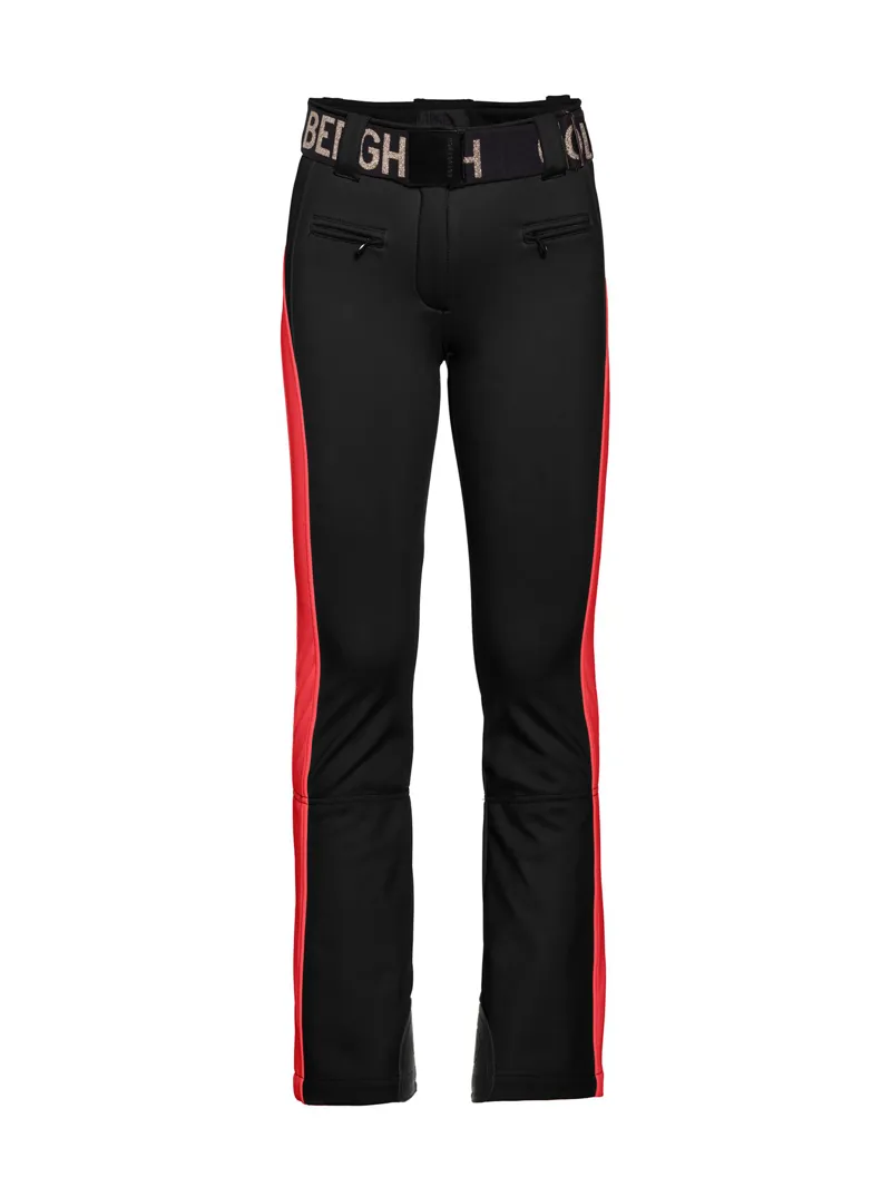 Goldbergh Runner Womens Softshell Ski Pants Black Flame Red