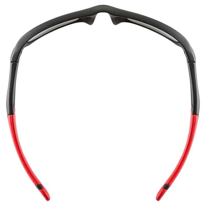 Uvex Sportstyle 507 Junior Sunglasses - Black/Red Mirror Red-3