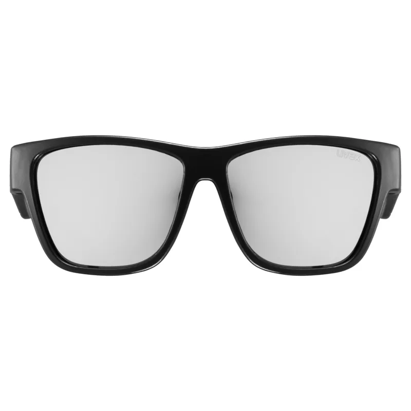 Uvex Sport Style 508 Junior Sunglasses - Black with Mirror Silver Len-1
