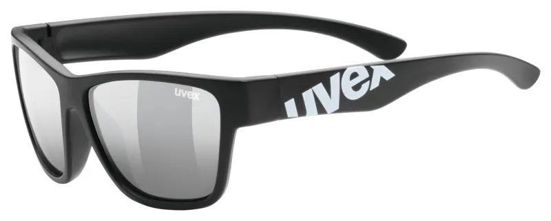 Uvex Sport Style 508 Junior Sunglasses - Black with Mirror Silver Len