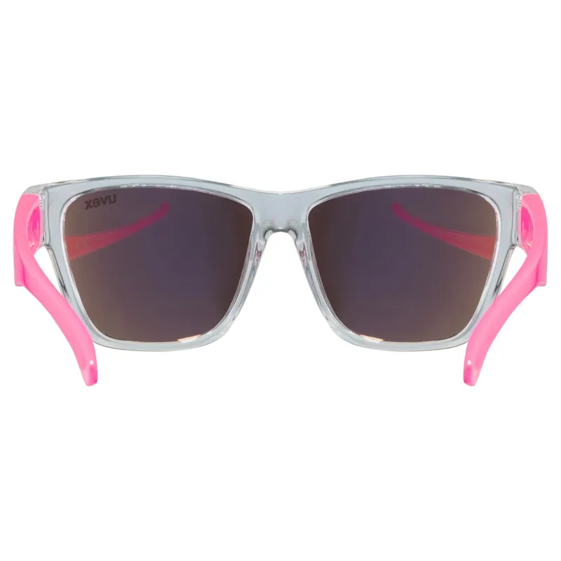 Uvex Sport Style 508 Junior Sunglasses - Pink with Mirror Red Lens-2