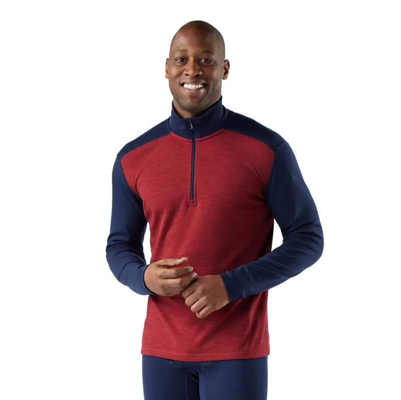 Smartwool Men's Classic Thermal Merino Base Layer 1/4 Zip - Navy Currant-1