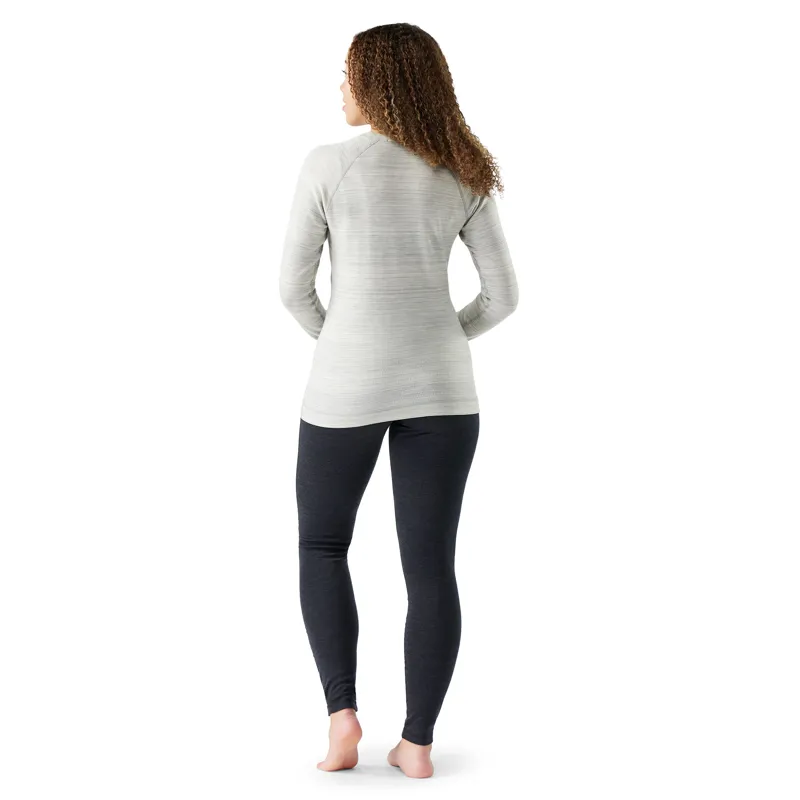 Smartwool Women's Classic Thermal Merino Base Layer 1/4 Zip - Light Grey-2