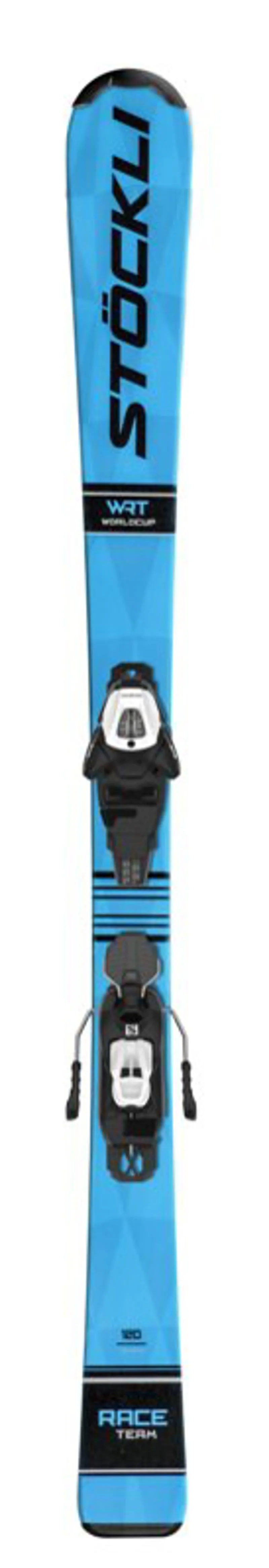 Stockli Race Team Kids Skis with Adjustable Rail Bindings