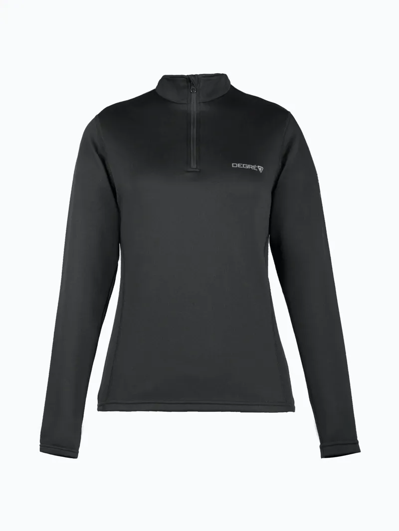 Degre 7 Veyrand Womens Half Zip Midlayer Top - Black