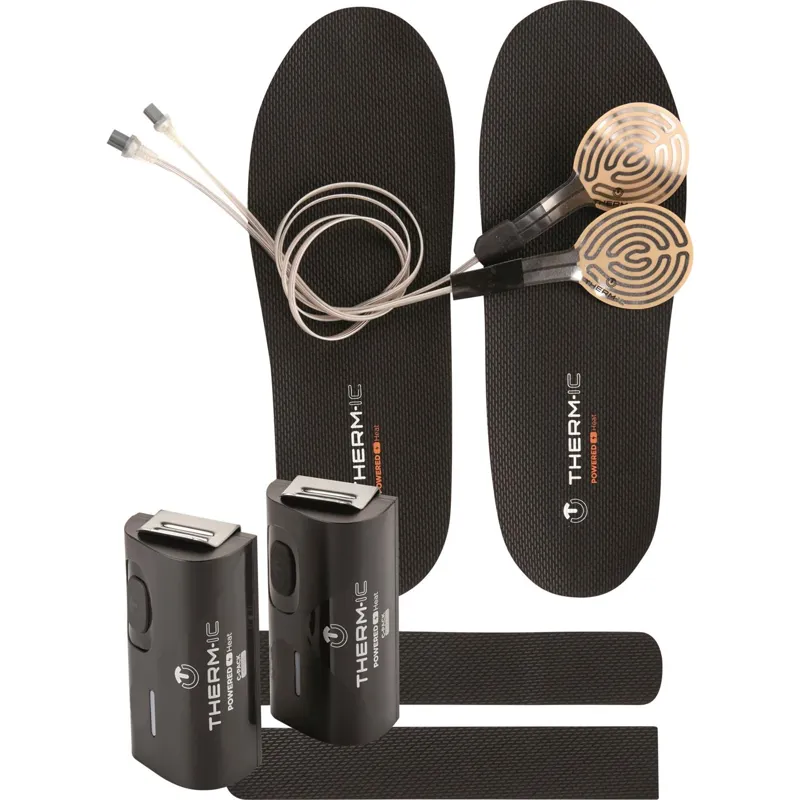 Therm-iC Heat Flat Set Heated Insoles with C-Pack 1300 Batteries